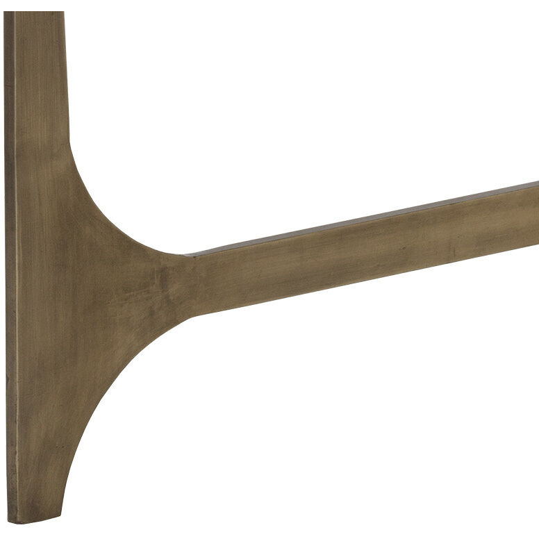 Juliane 52 X 17 inch Clear / Antique Brass Console Table